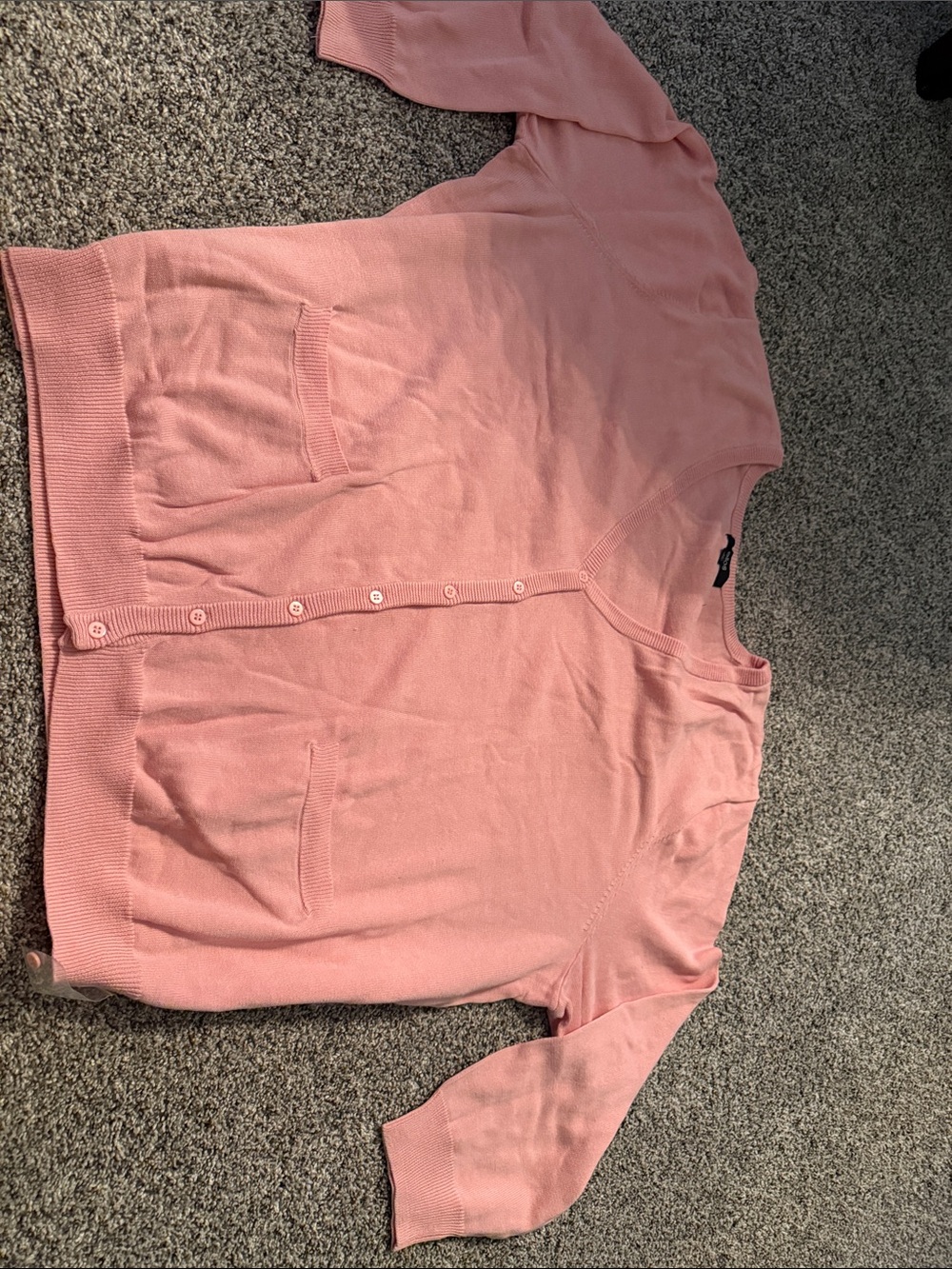 ellos Pink Button-Up Cardigan Sweater